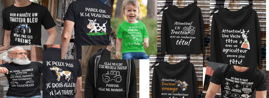 Banner for T-shirt Agriculture